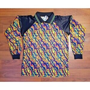 Psychedelic High 5 Sportswear Soccer Shirt Goalkeeper Goalie Jersey Pads S   A3